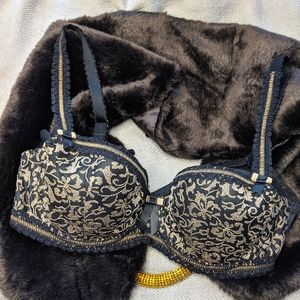 👑Golden black bra by Fauve